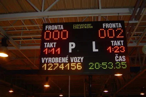 Meritor LB tabule na výrobní lince