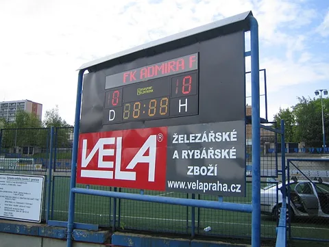 Praha Admira fotbalový stadion